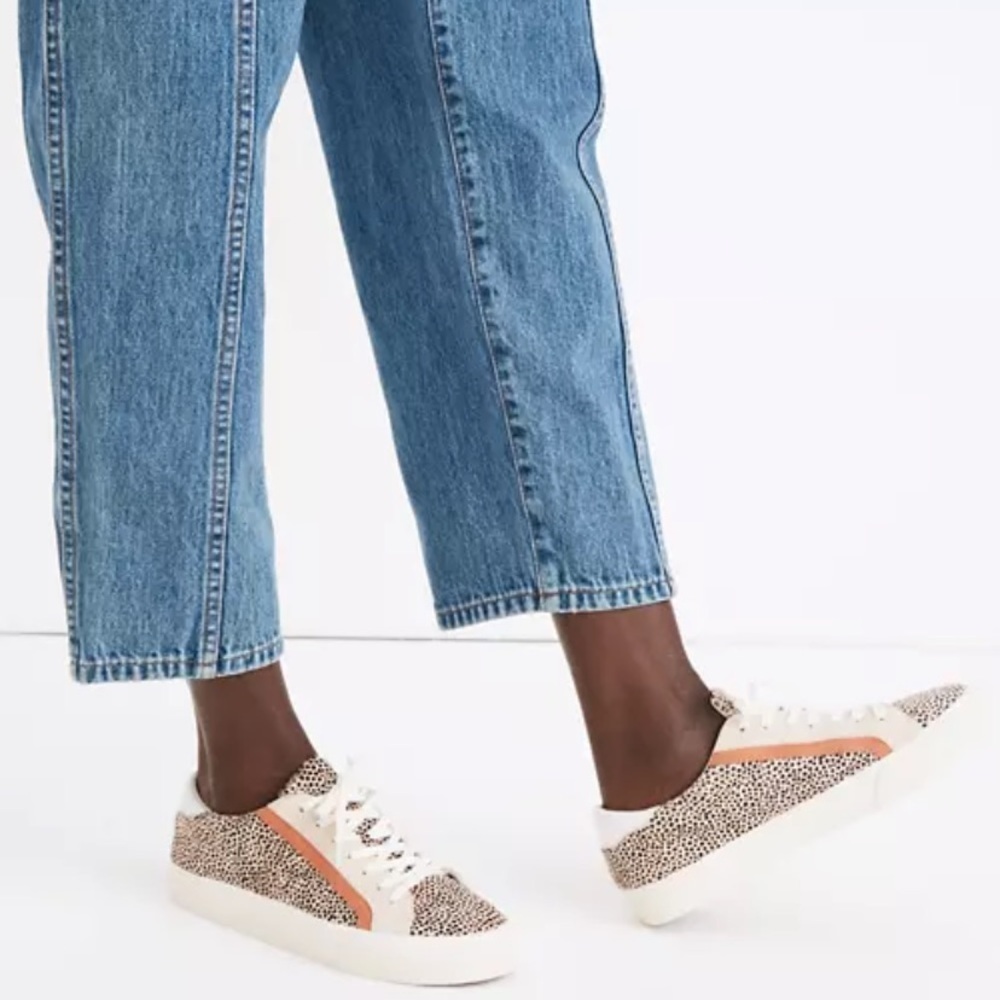 Madewell low top calf hair sneaker in 8 1/2